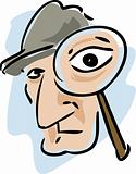 Detective magnifying glass
