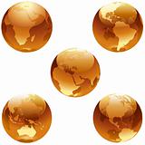 Earth Honey Set - Glass Globes