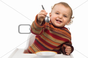baby having meal