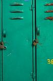 grunge locker in green