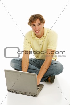 Teen Boy on Computer