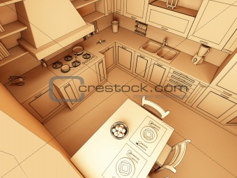 illustration of kitchen