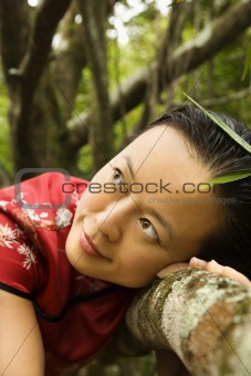 Portrait of asian woman.