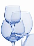 Two glasses isolated