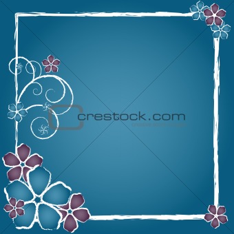 Grunge Flower Frame