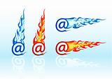 Vector fire e-mails