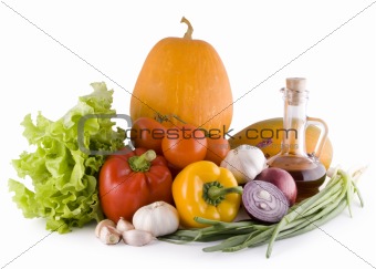 Still-life with vegetables