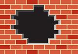 Hole in the brick wall