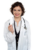 Medical expert holding medicine strip
