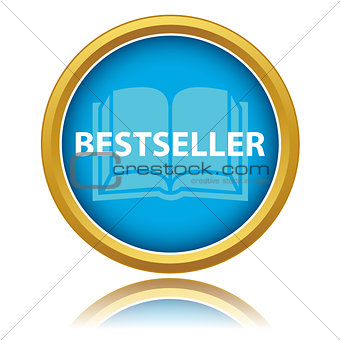 Blue gold best seller icon