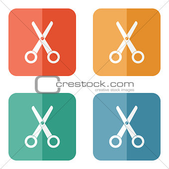 Scissors icon vector