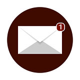 Concept representing email, envelope, vector illustration