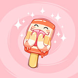 Happy Cartoon Ice Cream