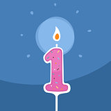 Candle One Year