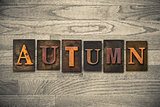 Autumn Wooden Letterpress Theme