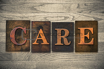Care Wooden Letterpress Theme