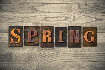 Spring Wooden Letterpress Theme