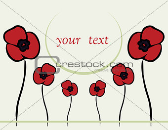 spring or summer backgrounds with poppy