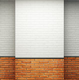 empty room with brick walls