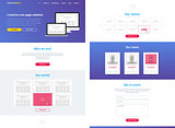One page website design template