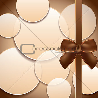 Cover of the present box abstract brown background. 