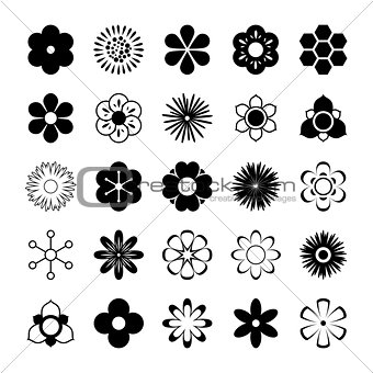 Vector Flower Set