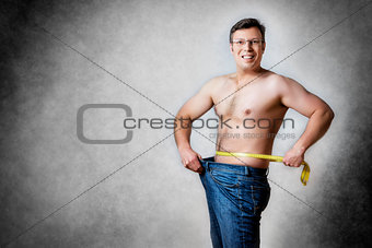 man with measuring tape