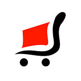 Logo for shopping- abstract shopping cart