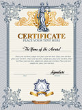 Certificate template with Femida.