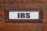 IRS - file cabinet label