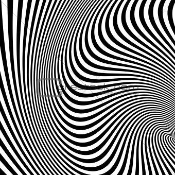 Pattern with optical illusion.