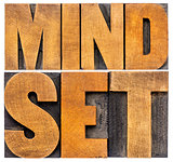 mindset word abstract typography