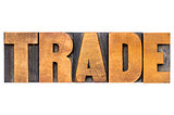 trade word typography