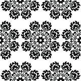Seamless floral Polish folk art pattern - wzory lowickie, wycinanki