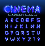 Retro cinema font