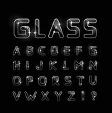 Vector glass font
