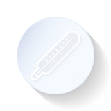 Thermometr color flat icon