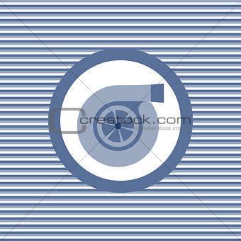 Turbine color flat icon