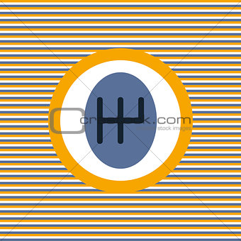 Manual Transmission color flat icon