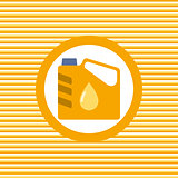Engine oil color flat icon