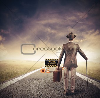 Obstacle in a path