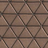 Paving Slabs Brown Pattern of Small Triangles.