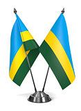 Rwanda - Miniature Flags.