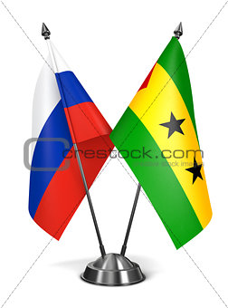 Russia, Sao Tome and Principe - Miniature Flags.