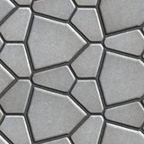 Brown Paving Slabs in the Form Polygons of Different Value.
