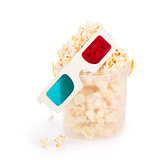 Popcorn in white bucket