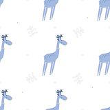 Seamless pattern deers
