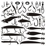 Fishing lure silhouettes