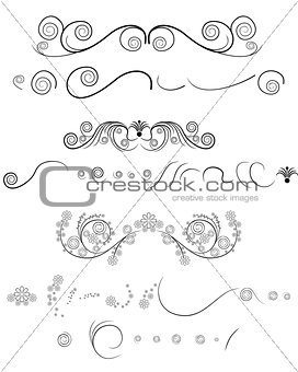 Floral pattern on white