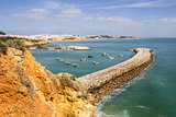 Albufeira fishermen Marina and beach, Algarve.